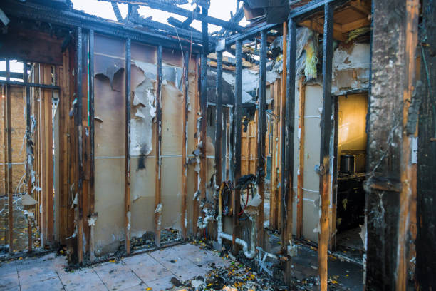 Professional Emergency Fire Cleanup technician working in Burlington, OH